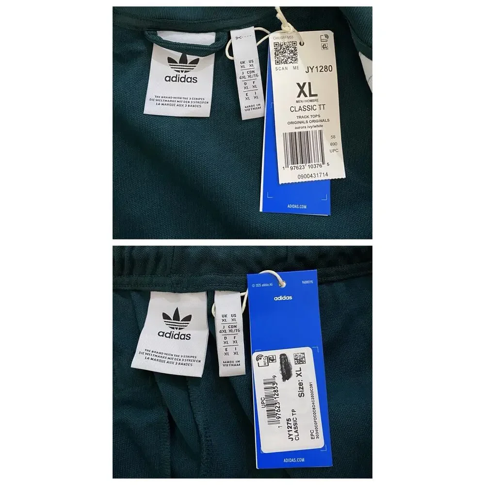 Adidas Originals Adicolor Beckenbauer Tracksuit Aurora Ivy White Size XL
